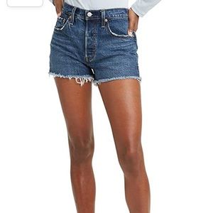 Levi’s original high waisted 501 Jean shorts
